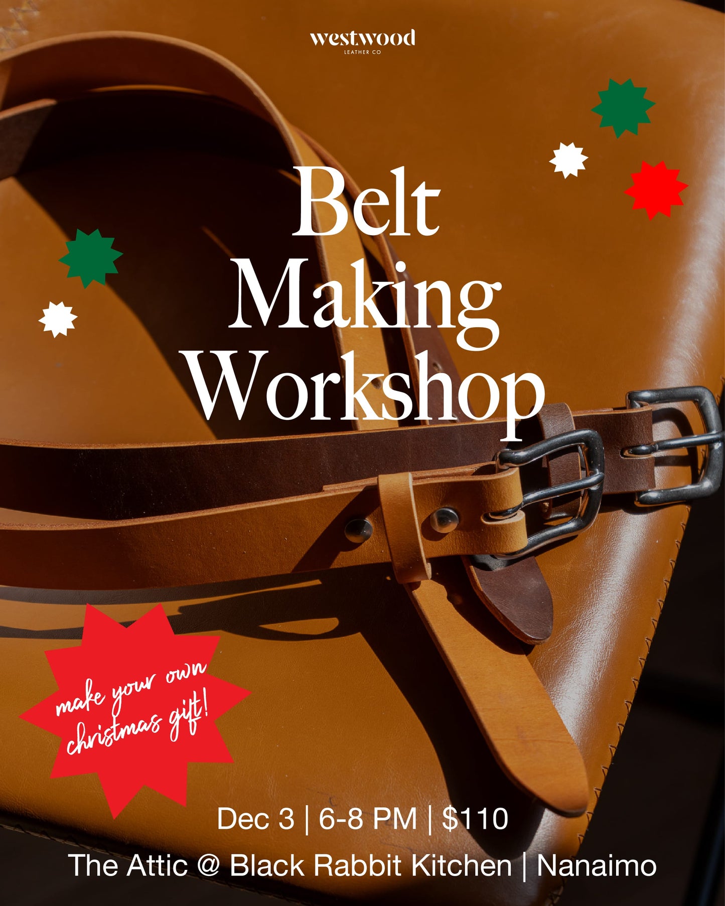 Belt Making Workshop - *SOLD OUT*