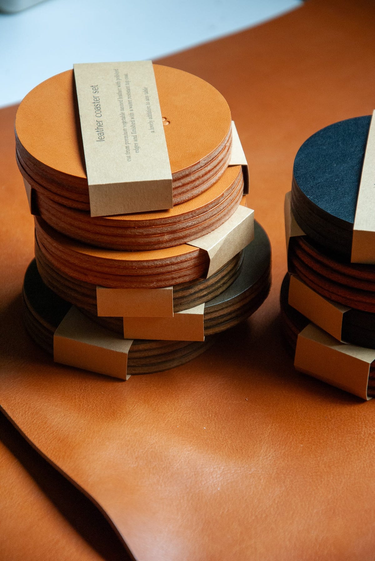 The Leather Coaster (Set of 4)