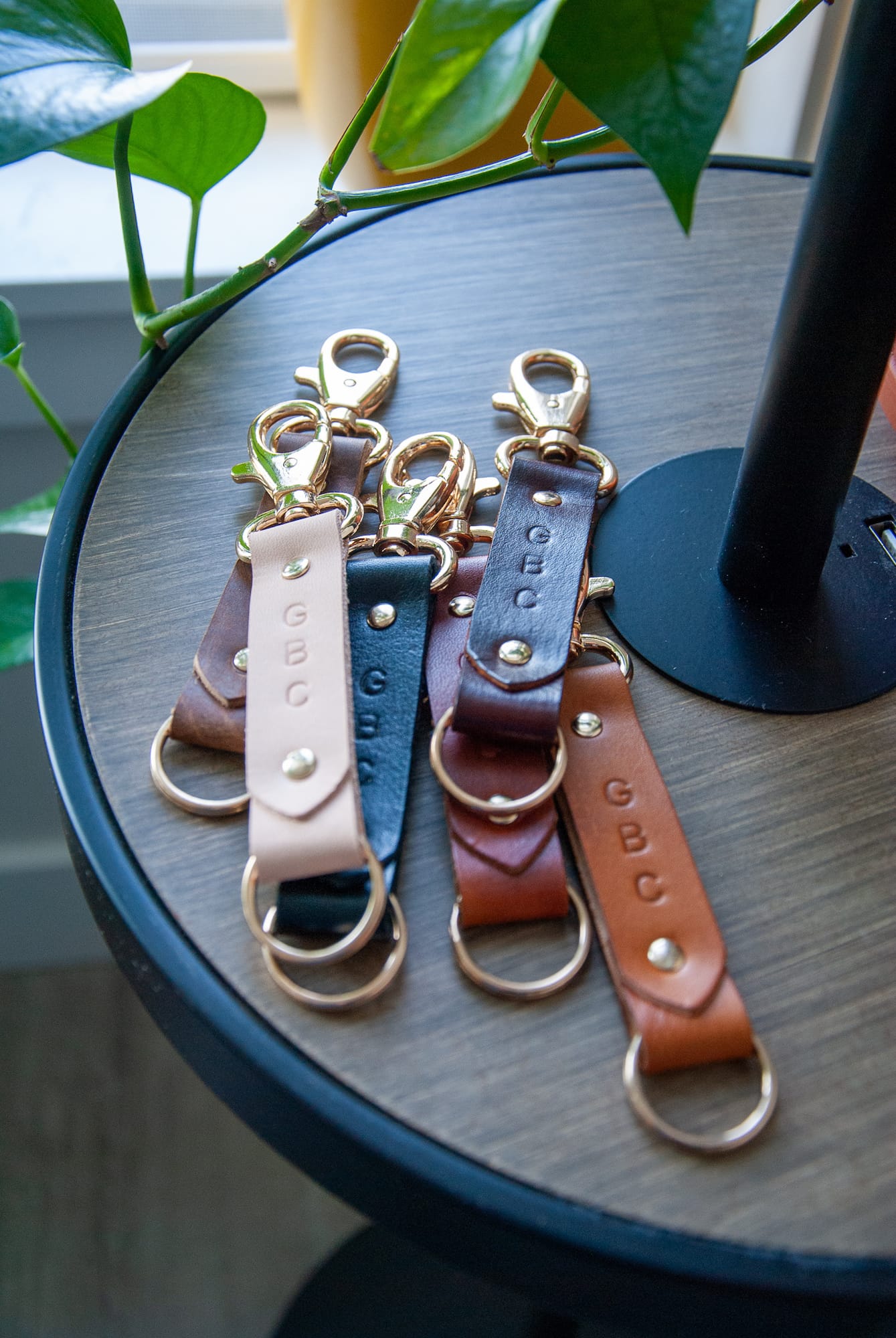 The Swivel Hook Keychain | Westwood Leather Co Work / Dark Brown